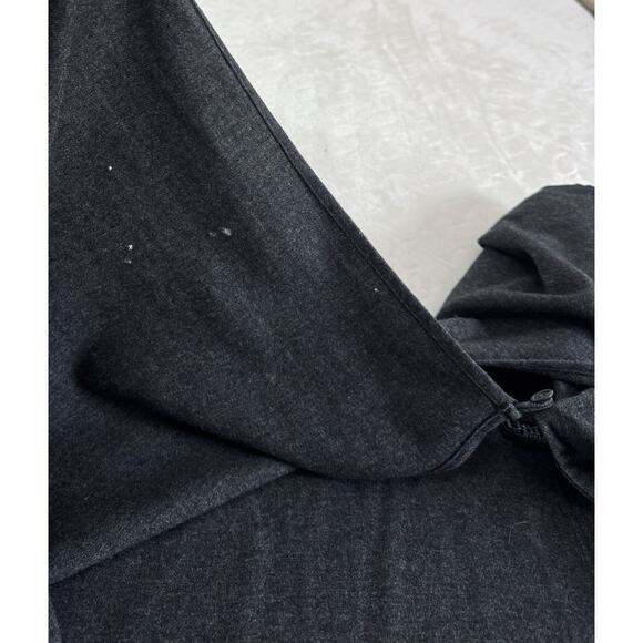 VTG 80s Daniel for Spellbound Elegant Charcoal Gray Wool Hooded Scarf Cape OS - Picture 9 of 9